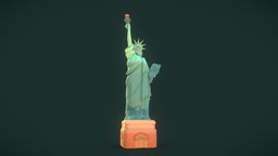 Liberty Statue monument, new, historical, landmark, york, liberty, newyork, statue, landmarks, of