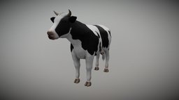 COW Animated hair, cow, leather, animals, mammal, with, bull, domestic, fur, farm, realistic, bovine, nature, animations, ow, 3d, animal, gameready