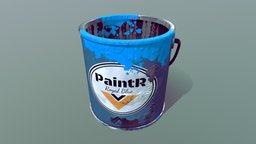 Old Paint Bucket bucket, paint, garage, rusty, props, environment