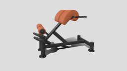 Hyperextension bench gym, equipement, fitness-machine, fitness-equipment