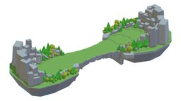 Isometrical Level Island and Bridge Area tree, field, court, wooden, forest, grass, canyon, mount, hill, area, platform, pine, rocks, level, ground, mountain, crown, edge, cliff, color, boulder, arena, bouldering, yard, place, fir, cliffs, venue, treestump, treeline, lawn, pine-tree, precipice, pinetrees, isometrical, styleized, stone, wood, rock, "bridge", "undergrowth", "underbrush"