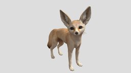 fennec fox (animated and cute) cute, dog, animals, mammal, fox, fennec, animal, fennec_fox