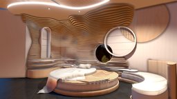interior concept room wood architecture room, baby, mother, designer, family, pregnant, hospital, maternity, design-furniture, architecture, 3d, blender, design, wood, interior