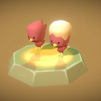 Picky & Super Picky picky, lowpoly, creature, monster, animated, super