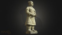 Terracotta Army Warrior warrior, prop, army, china, asian, terracotta, qin, storescanchallenge, terracotta-army, qin-dynasty, photoscan, photogrammetry, pbr, 3dscan, stone, decoration, sculpture