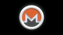 Monero or XMR Crypto Coin with cartoon style coin, money, bitcoin, token, currency, crypto, illustration, exchange, futures, metaverse, cryptocurrency, blockchain, monero, nft, cartoon, 3d, technology, modelling, xmr, web3