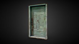 Wood Door Old 3D Scan green, gate, castle, wooden, apocalyptic, front, rust, vintage, post-apocalyptic, doors, entrance, doorway, dirty, enviro, prison, old, age, destroyed, photogramm, buildin, villag, photoscan, architecture, asset, scan, house, home, city, church, door