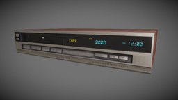 VHS Player tape, retro, 80s, eletronic, vcr, vhs, cassette-player, low-poly, blender, vcr-tape, vhsplayer, vcrplayer, pizzaandgames