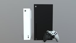 Xbox Series X/S xbox, videogame, console, electronic, nextgen, fbx, controller, colors, tuned, model, xboxseriesx