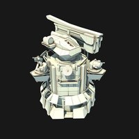 Railgun Tower concept tower, defense, railgun, military, sci-fi, futuristic