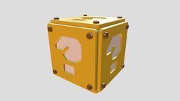 GEOMETRY NODES Super Mario Question Mark Box supermario, mysterybox, questionmark