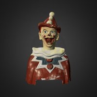 Carnival Clown 3d-scan, statue, 3d-scanned, 3d, art, scan, sculpture