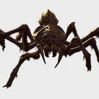 zKUMONGA spider, heritage, arachnid, giant, kaiju, godzilla, dopepope, toho, kumonga, model, zbrush, monster