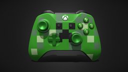 Xbox One Controller Minecraft Creeper Limited xbox, manette, microsoft, joystick