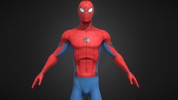 Stylized Spider Man spider, marvel, comic, avenger, superhero, spiderman, character, cartoon, pbr, man, stylized, fantasy