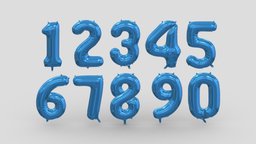Balloon Numbers Blue text, flying, balloon, font, accessories, party, decorative, holiday, letter, birthday, inflatable, logo, roman, alphabet, number, holidays, balloons, language, advertisement, helium, inflated, symbols, foil, various, 3d, air, decoration, gold