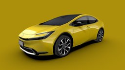 Toyota Prius 2023 transport, hybrid, toyota, plug-in, phototexture, prius, 5-door, low-poly, vehicle, lowpoly, car, japanese, mid-size, liftback, phev, mid-size-car, plug-in-hybrid, toyota-prius