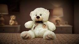 Teddy Bear bear, toy, fur, teddybear, props, plush, teddy-bear, photoscan, photogrammetry, free, toybear, realityscan, createdwithai