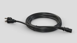 Power Cord 360cm kit, computer, power, jack, set, element, pc, circuit, laptop, tablet, board, module, electronics, display, equipment, collection, audio, television, smartphone, plug, phone, port, connector, kitbash, 3d, female, technology, male