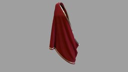 Male Roman Emperor Toga rome, greek, ancient, red, clothes, emperor, dress, roman, mens, wear, gild, toga, pbr, low, poly, male, gold, royal