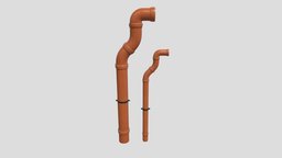 pipes 62 AM218 Archmodel pipe, other, underground, garage, architectural, tube, elements, props, parking, lot, 3d, model