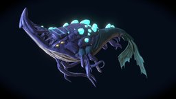 Zangar Whale world, warcraft, autodesk, fungus, warchief, whale, wod, draenor, zangar, warlods, substancepainter, substance, maya, zbrush, monster, wow, sea