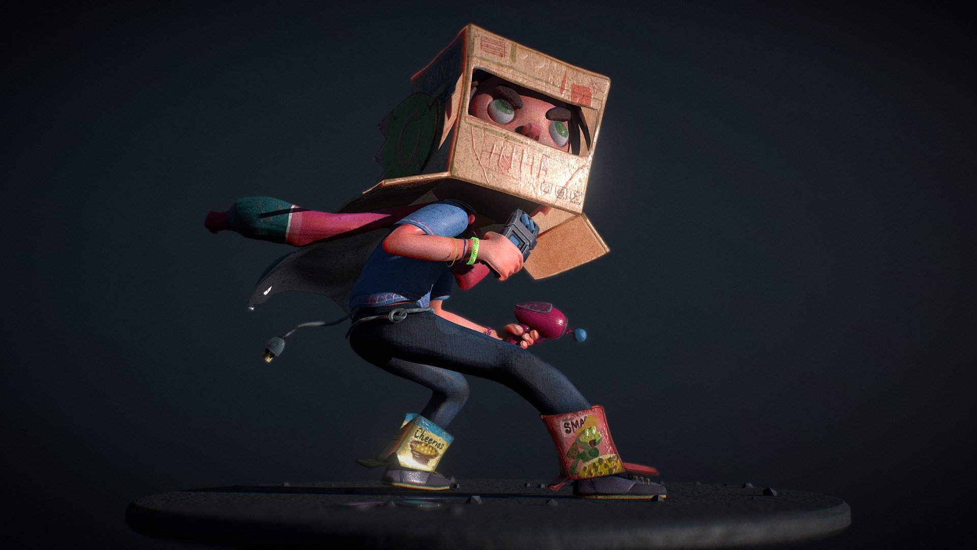 A 3D Sculpt based on a Concept by Dani Diez.

I attempted to recreate his illustration in 3D.
Check out Dani's concept here: http://www.danidiez.com/characters#20
See more of his work at www.danidiez.com 

Modeled in ZBrush, textured in Substance Painter.

More of my work: www.lucastruchen.com