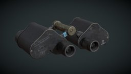 Old Soviet Binoculars soviet, prop, post-apocalyptic, b, millitary, bin, stalker, unrealengine, unrealengine4, binoc, metroexodus, asset, art, pbr, lowpoly, free, war