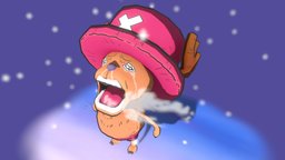 Chopper Crying hat, fanart, one, toon, sad, tony, meme, doctor, chopper, deer, snow, piece, cry, dr, reindeer, real, higher, luffy, season, netflix, one-piece, temporada, handpainted, 3d, lowpoly, pirate, anime, onepiece, crunchyroll, llorando