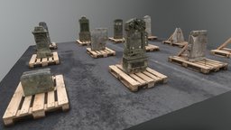 The Street Cemetery tombstone, 3d-scan, german, urban, heritage, vr, town, museum, 3d-scanning, czech, documentation, tom, cultural-heritage, museumsonsketchfab, zubrnice, photoscan, photogrammetry, city, history, musetech, mustech