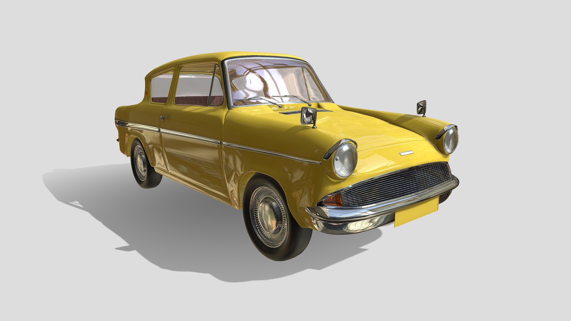 Ford Anglia 105e. Ford Anglia is a small car of the British subsidiary of Ford, produced in several generations from 1939 to 1967.