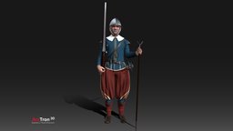 Musketier Avatar Animation charakter, renaissance, konigstein, avatare