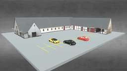 European Building 51 office, modern, school, stadium, vray, exterior, university, photorealistic, urban, classic, skyscraper, town, commercial, europe, architecture, lowpoly, house, city, structure, building, 3dmodel