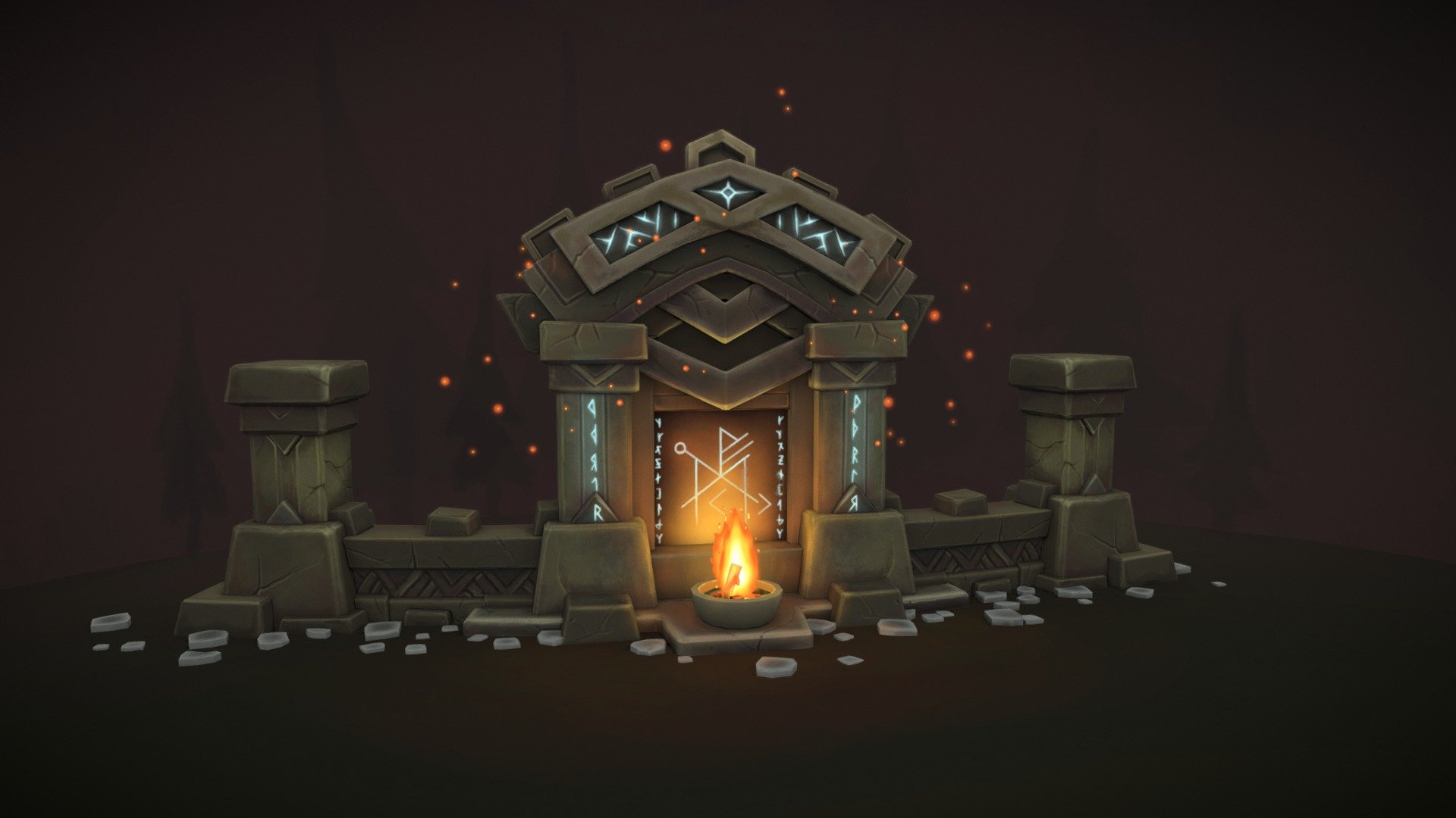 Shrine of travelling  Handpainted

render :


