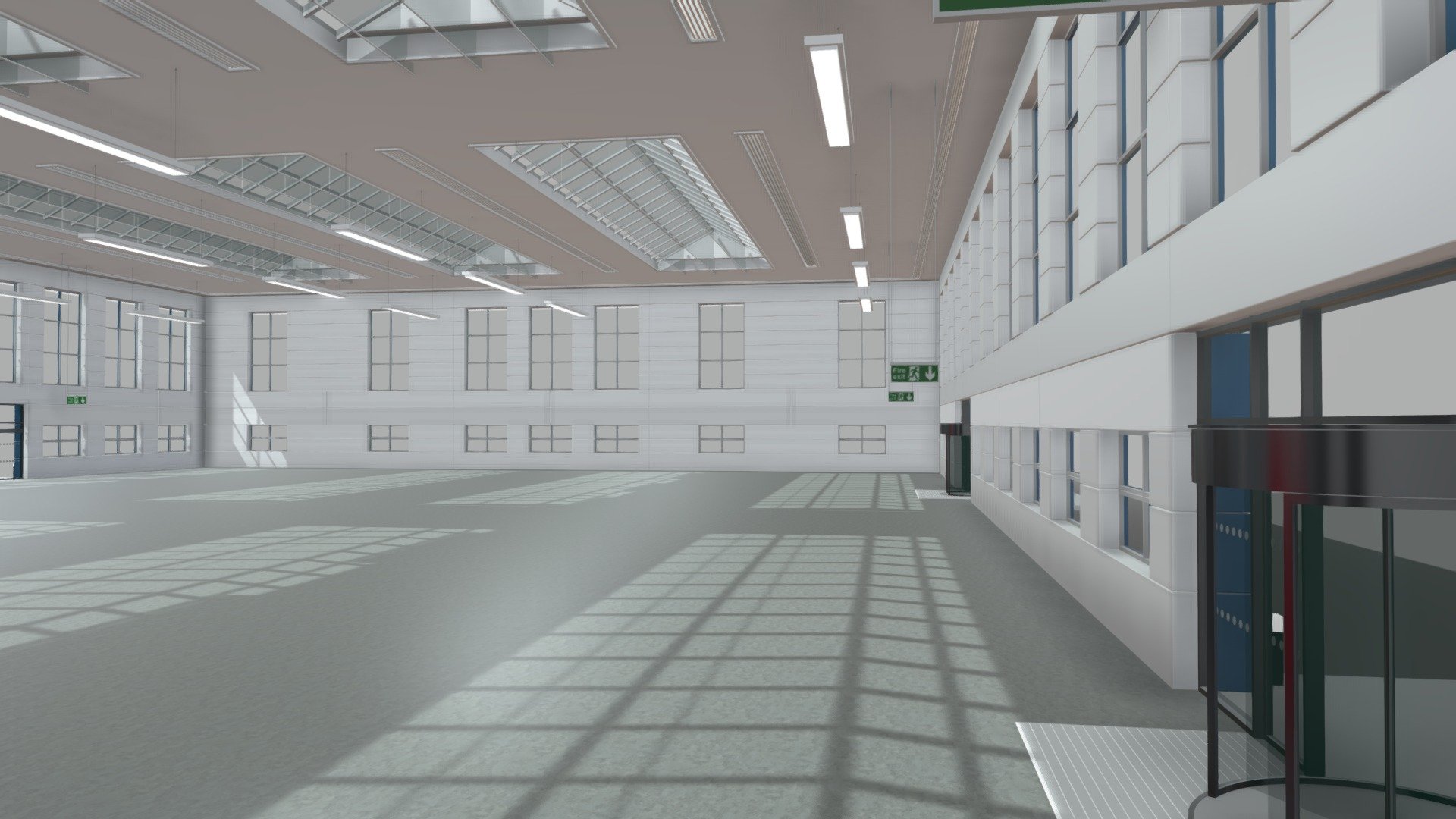 Detailed 3d model of a large Architectural Shed with detailed interior.