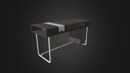 Contemporary Office Desk office, modern, computer, desk, photorealistic, detailed, minimalist, workstation, contemporary, texture, material