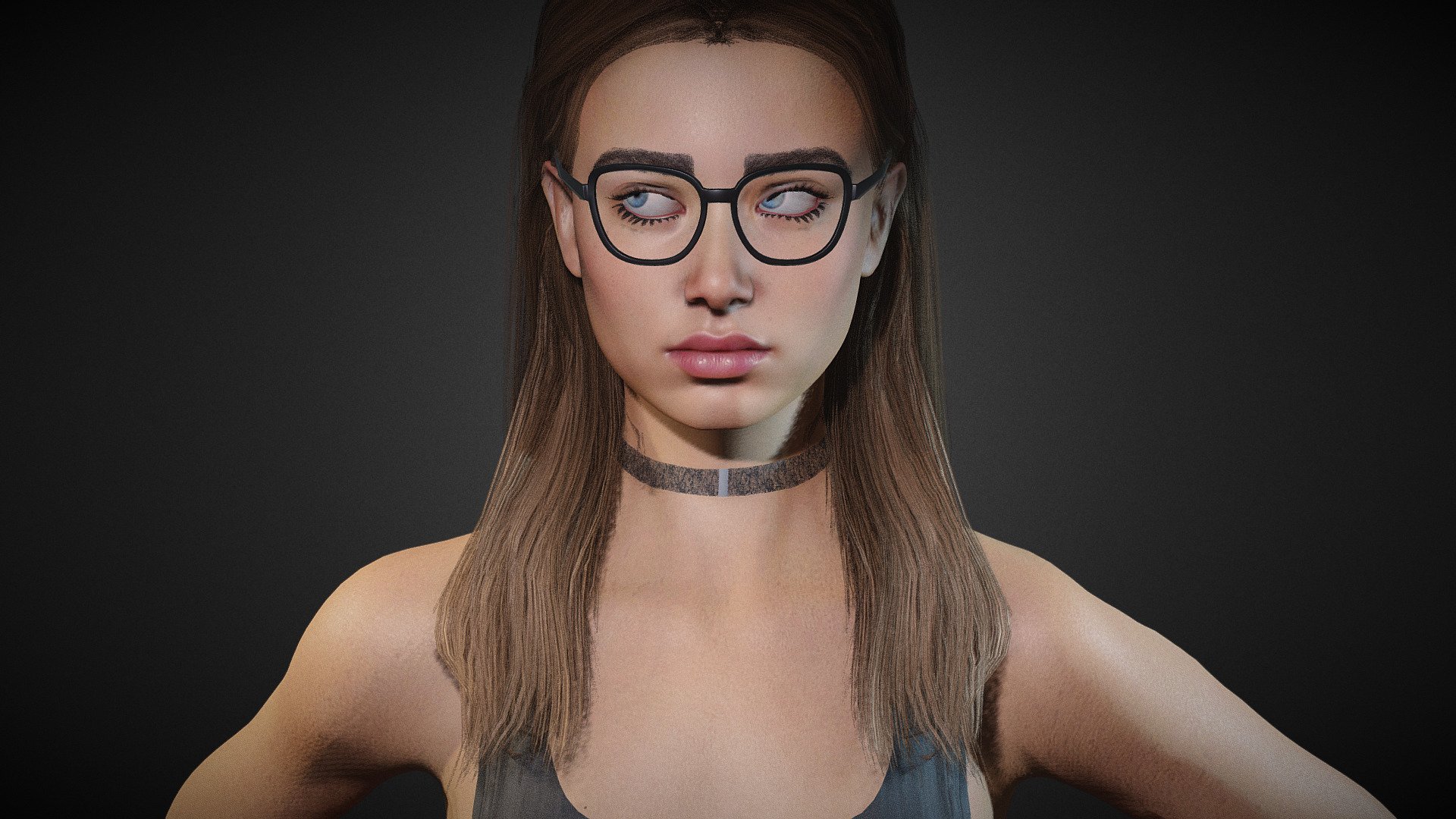 * PLEASE DOWNLOAD THE RAR INSIDE THE ADDITIONAL FILES!!!
Female in swimsuit and Lingerie model. Basic animation loop.  Model in Blender file. Body Fully rigged, face basic rig. SSS subsurface scattering. mixamo bone names for animation. No FBX or OBJ format, only Blend file.