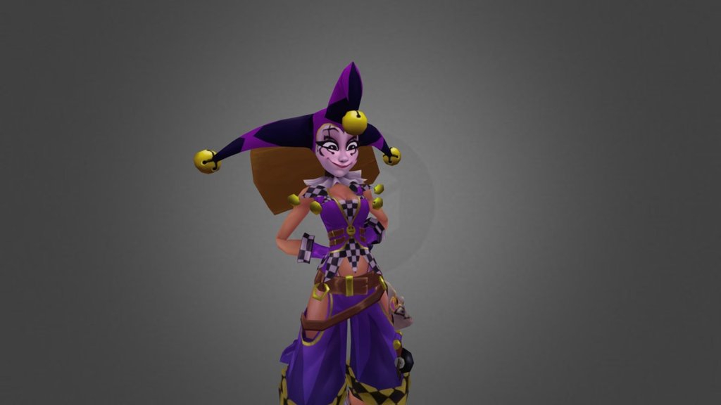Jester NPC presenting the map mutator during the DragonFall Carnival event in Dungeon Defenders 2.

Animation: Mel Gonzalez
Model: Jordan Kerbow
Property of: Trendy Entertainment