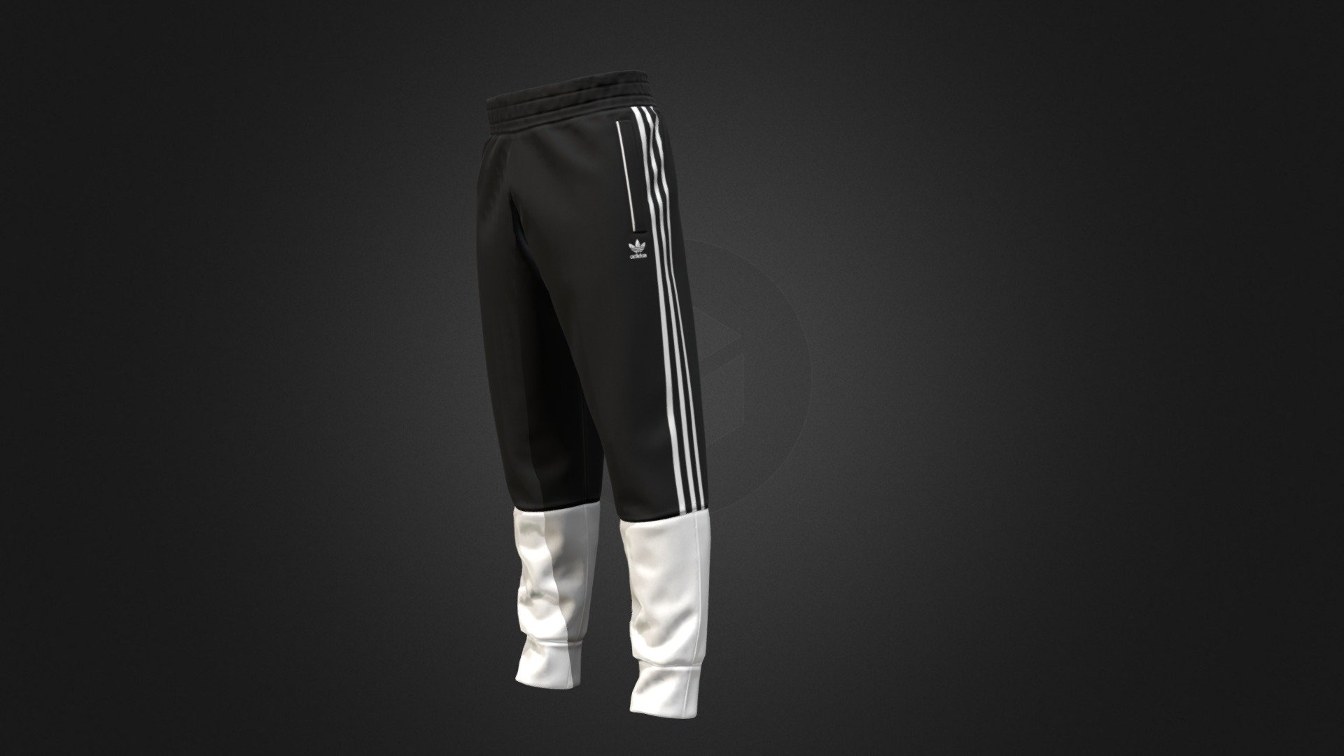 Game Ready ADIDAS Fleece Track Pants. 
Game Ready.
4K Textures. 
Substance Painter file for manupulating textures.
NO Animation. NO Rig.
Polycount: 9976 Tris