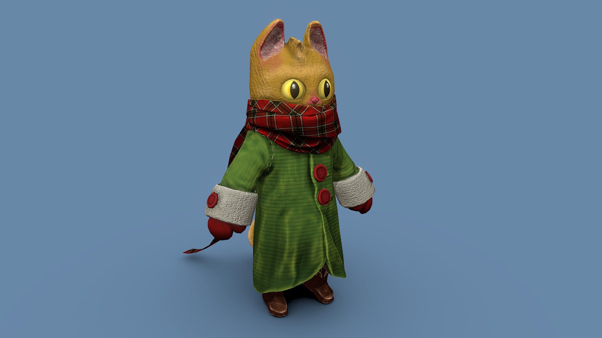 Stylized Cartoon Cat 
4K Textures (Albedo, Normal)