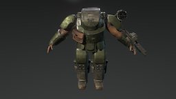 Soldier of the Second World War uncronique. Belonging to the universe of &ldquo;diselpunk