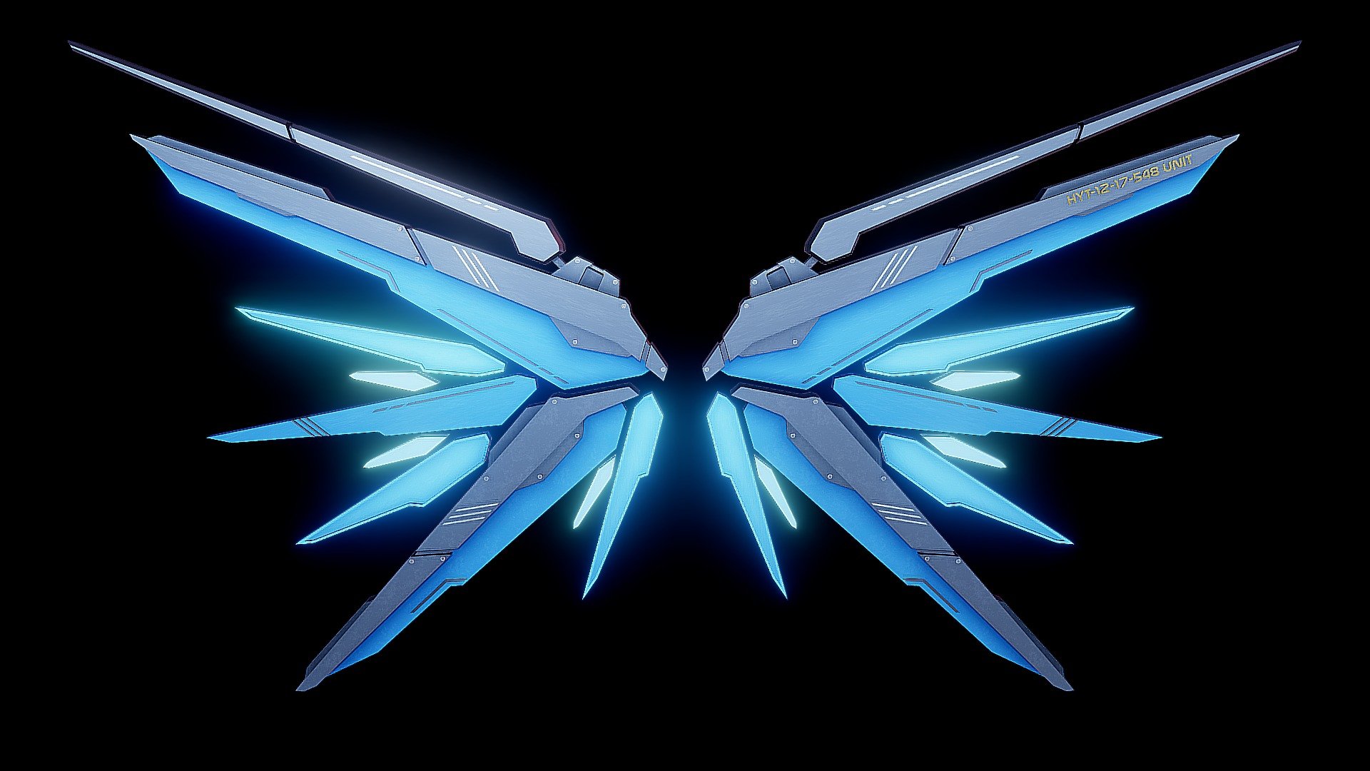 Low-poly Robot Wings (Black &amp; Blue)

Assets for any genre of games.

Modeled in Maya.

Available Format: OBJ, FBX, MB.

Thank you so much for your interest!