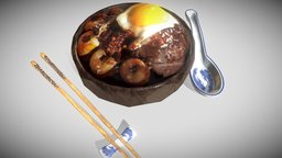 Nasi Lemak (3D Food Asset) food, unreal, 3dart, delicious, indonesian, unrealengine, digitalart, 3dasset, substancepainter, substance, maya, asset, 3d, gameart, zbrush