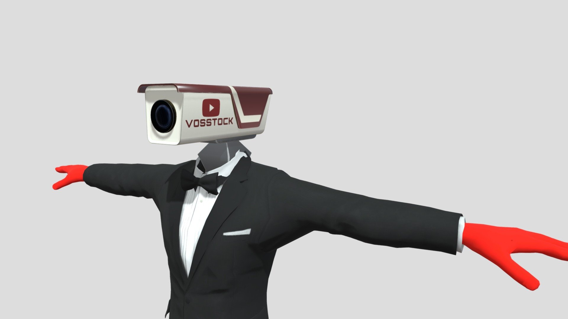 Character from the most popular meme of 2023 Skibidi Toilet. You can see what Cameraman looks like with animation on my YouTube channel 
https://www.youtube.com/@GipsoCartoon

If you use my models in your videos, write a link to my account in the description.