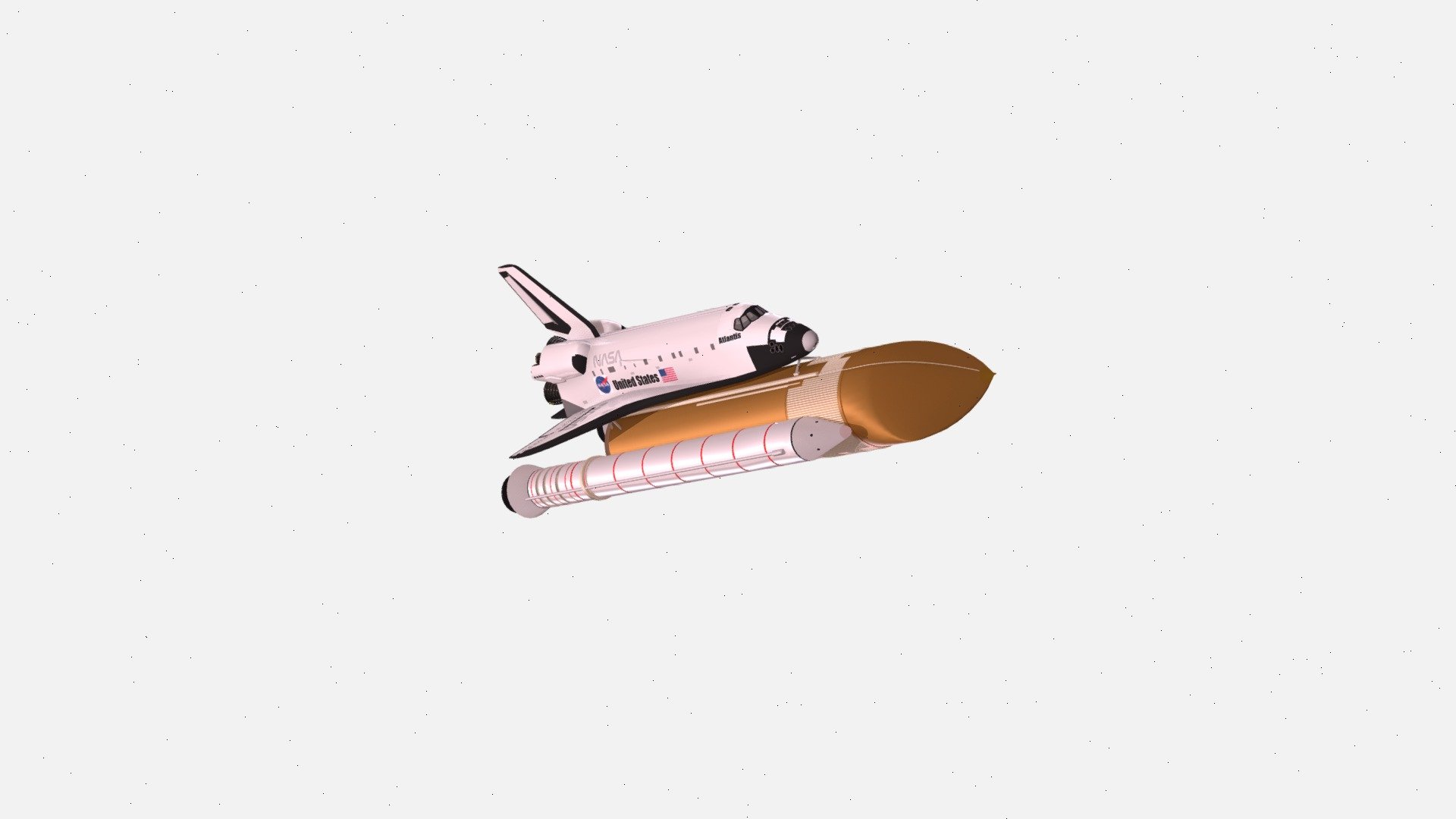 This 3D model depicts the legendary space shuttle Atlantis, which served NASA for many years. Detailed mapping allows you to get acquainted with the characteristic features of this iconic space machine. Perfect for use in projects related to astronautics, education or historical visualizations.