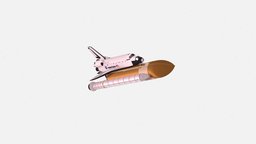 3d Model Space Shuttle Atlantis 3 shuttle, nasa, atlantis, mission, spaceflight, 3d, model, technology, space, history, astronautics