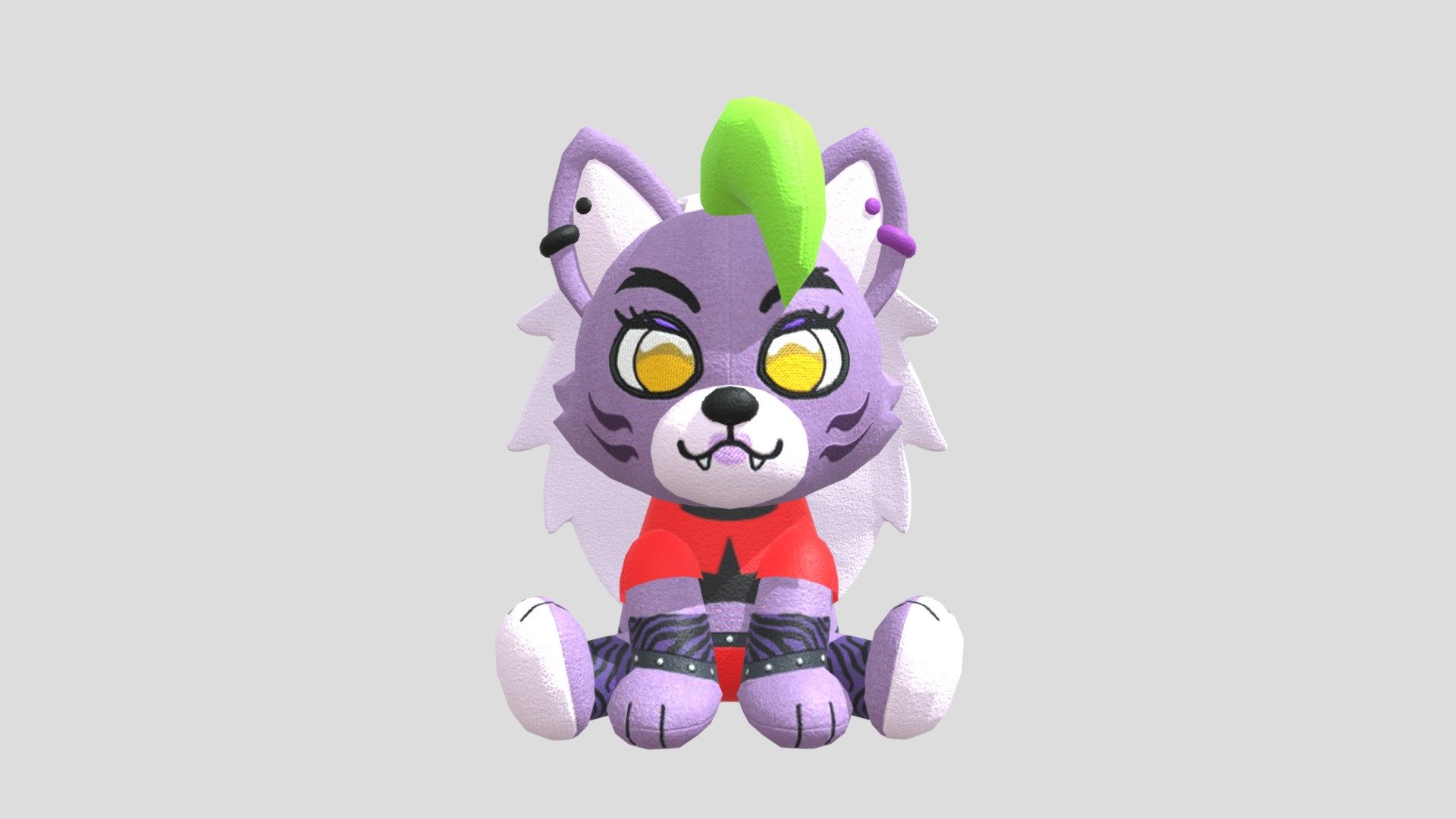 Model based upon the plushes found in the game FNAF Security Breach. Mesh and textures made by myself.