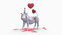 Happy Valentine's warthog, pig, b3d, origami, paper, friendship, love, papercraft, meerkat, paper-model, hakuna-matata