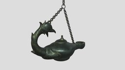 Roman Oil lamp lamp, pompeii, archeology, pompei, oil, phoenix, fire, roman, oillamp