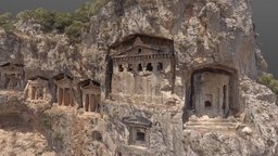 Lycian cliff tombs, Dalyan archeology, ruin, ancient, monument, turkey, medieval, heritage, travel, cliff, petra, grave, persian, persia, necropolis, heritage-photogrammetry, ancient-greece, ancient-cultures, tombs, anatolia, lycian, dalyan, medievalfantasyassets, ancient-roman-cultural-heritage, lycia, architecture, photogrammetry, rock, tomb, temple, mustech